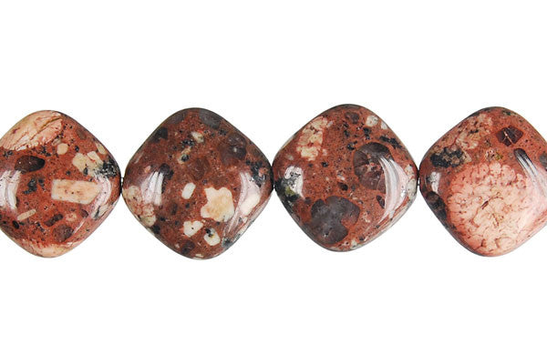 Mica Quartz Diamond Square Beads, 16-Inch Strand, Beads for Jewelry Making