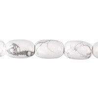 Howlite Drum Beads