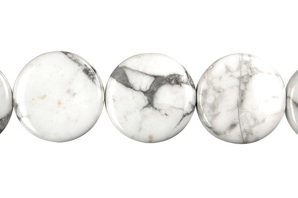 Howlite Coin Beads