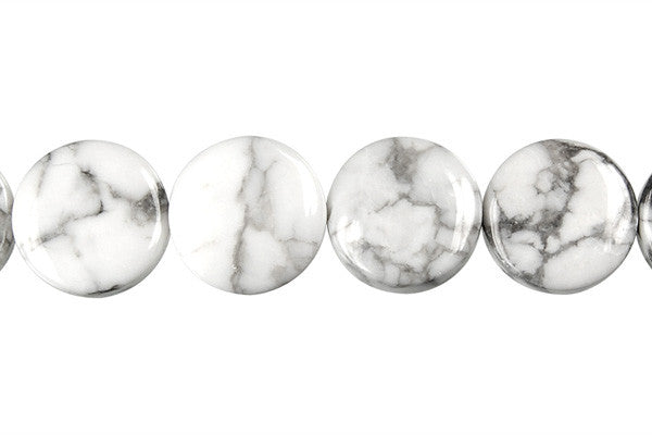 Howlite Coin Beads