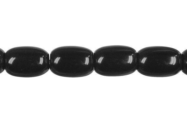 Black Swan Drum Beads, 16-Inch Strand, Beads for Jewelry Making
