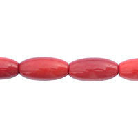 Coral Quartz Rice Beads, 16-Inch Strand, Beads for Jewelry Making
