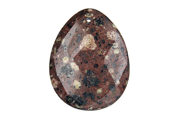 Pendant Mica Quartz Faceted Flat Briolette