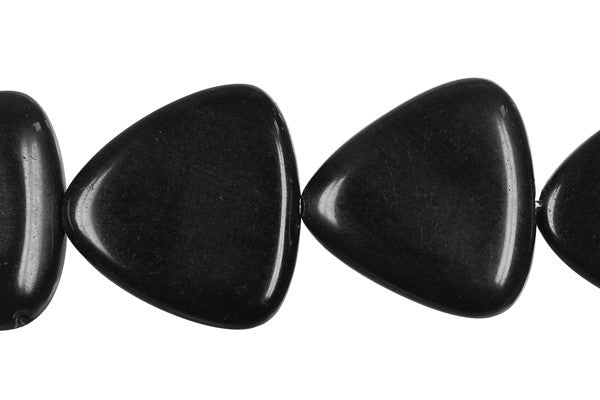 Black Swan Triangle Beads, 16-Inch Strand, Beads for Jewelry Making