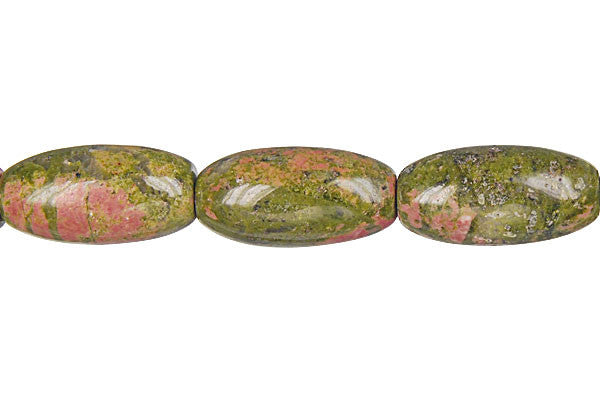 Unakite Rice Beads, 16-Inch Strand, Jewelry Making Supplies