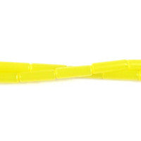 Light Yellow Tube Beads, 16-Inch Strand, Beads for Jewelry Making