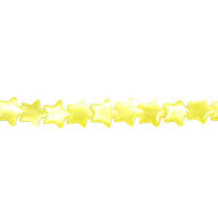 Light Yellow Fiber Optic Star a Grade Beads, 16-Inch Strand, Beads for Jewelry Making