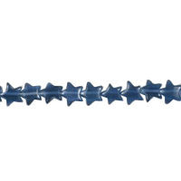 Midnight Blue Fiber Optic Star a Grade Beads, 16-Inch Strand, Beads for Jewelry Making