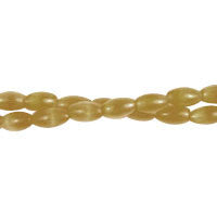 Brown Fiber Optic Rice a Grade Beads, 16-Inch Strand, Beads for Jewelry Making