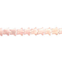 Light Pink Fiber Optic Star a Grade Beads, 16-Inch Strand, Beads for Jewelry Making