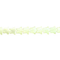 Light Mint Fiber Optic Star a Grade Beads, 16-Inch Strand, Beads for Jewelry Making