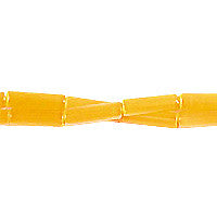 Yellow Tube Beads, 16-Inch Strand, Jewelry Making Supplies