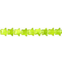 Olive Drab Fiber Optic Star a Grade Beads, 16-Inch Strand, Beads for Jewelry Making