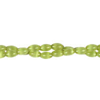 Olive Drab Fiber Optic Rice a Grade Beads, 16-Inch Strand, Beads for Jewelry Making