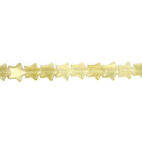 Champagne Fiber Optic Star a Grade Beads, 16-Inch Strand, Beads for Jewelry Making