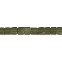 Green Smoky Quartz Cube Beads, 16-Inch Strand, Beads for Jewelry Making