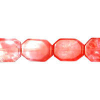 Cherry Quartz Rectangle Beads, 16-Inch Strand, Beads for Jewelry Making