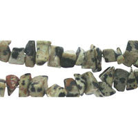 Dalmatian Jasper Chips Beads, 36-Inch Strand, Beads for Jewelry Making