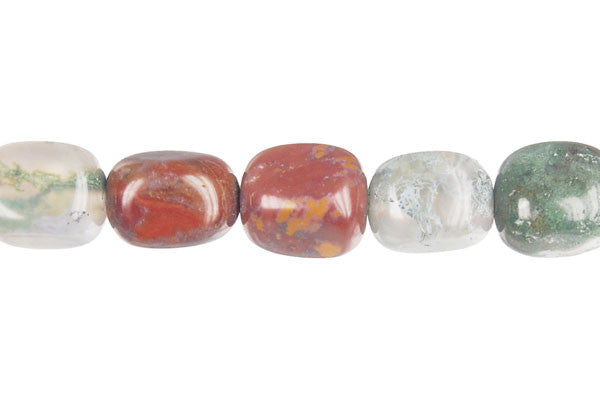 Fancy Jasper Smooth Nugget Beads, 16-Inch Strand, Beads for Jewelry Making