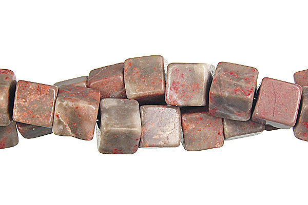Sunset Jasper Cube Beads