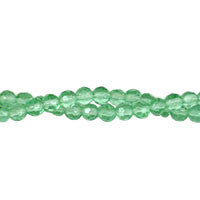Green Quartz Round Faceted Beads, 16-Inch Strand, Beads for Jewelry Making