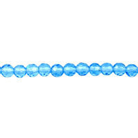 London Blue Quartz Round Faceted Beads, 16-Inch Strand, Beads for Jewelry Making