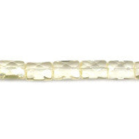 Citrine Quartz Rectangle Faceted Beads, 16-Inch Strand, Beads for Jewelry Making