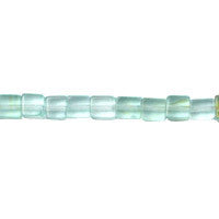 Aqua Quartz Glass Cube Beads, 16-Inch Strand, Jewelry Making Supplies