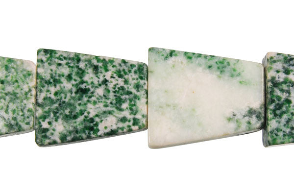 Green Spot Agate Ladder Beads, 16-Inch Strand, Beads for Jewelry Making