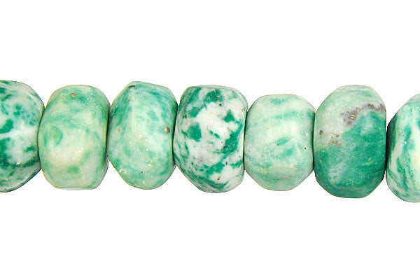Tree Agate Machine Faceted Rondelle Beads