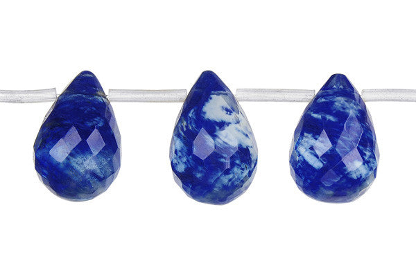 Blueberry Quartz Faceted Briolette