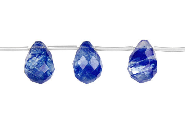 Blueberry Quartz Faceted Briolette