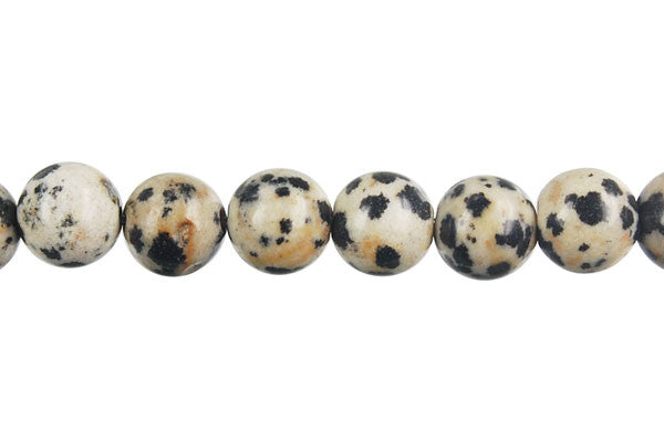 Dalmatian Jasper Round Beads, 16-Inch Strand, Beads for Jewelry Making