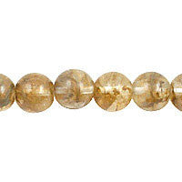 Coffee Quartz Round Beads, 16-Inch Strand, Beads for Jewelry Making