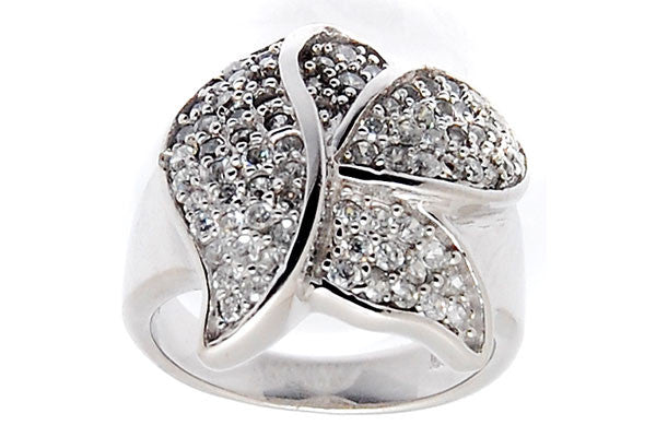 Sterling Silver CZ Paved Ring Style (la101)