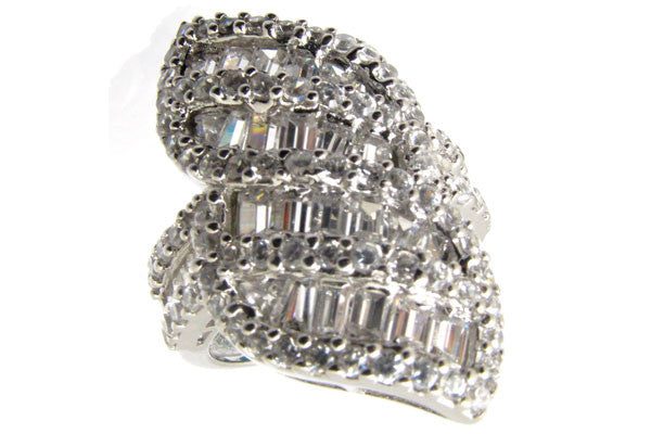 Sterling Silver CZ Paved Ring Style (la17)