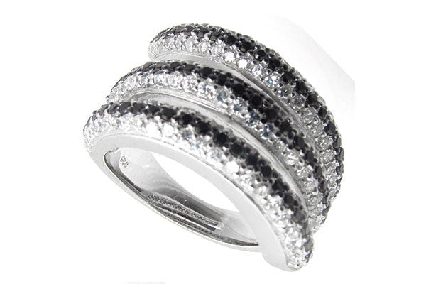 Sterling Silver CZ Paved Ring Style (la22)