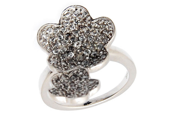 Sterling Silver CZ Paved Ring Style (la84)