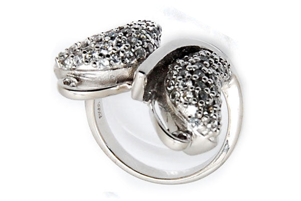Sterling Silver CZ Paved Ring Style (la94)