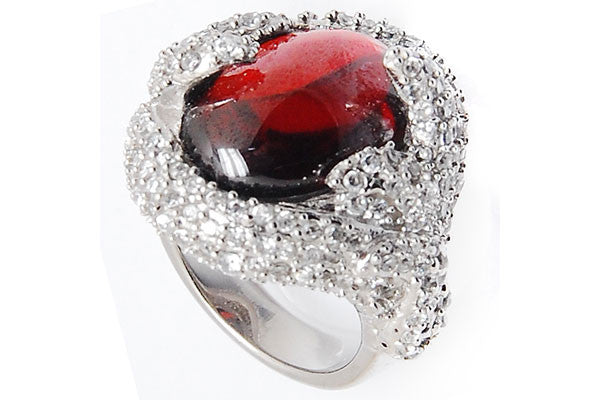 Sterling Silver CZ Paved Ring Style (la99)