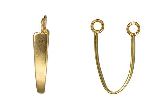 Brass Plain Donut Bail, 26.0x5.0mm