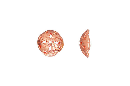 Copper Celtic Knot Bead Cap, 10.0mm