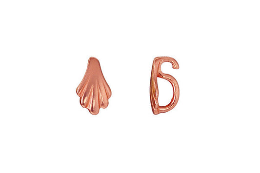 Copper Shell Necklace Bail, 9.0x5.5mm