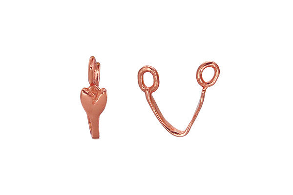 Copper Small Tulip Donut Bail, 14.0x4.0mm