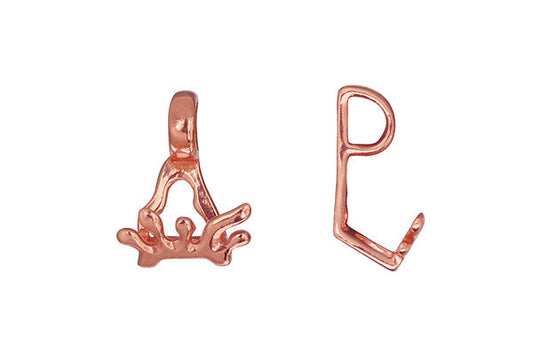 Copper Splash Stone Hanger, 16.0x13.0mm