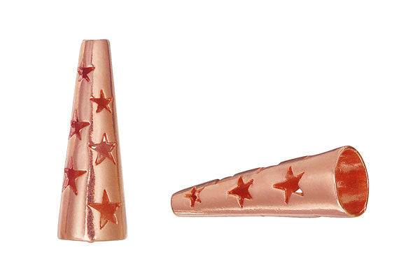 Copper Stars Cone, 24.0x7.5mm