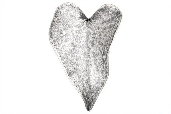 Sterling Silver Prickly Ivy Pendant, 50-55mm, 1 Piece, Pendant for Jewelry Making