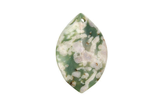 Peace Stone Wavy Briolette Pendant, 25x40mm, 1 Piece, Pendant for Jewelry Making