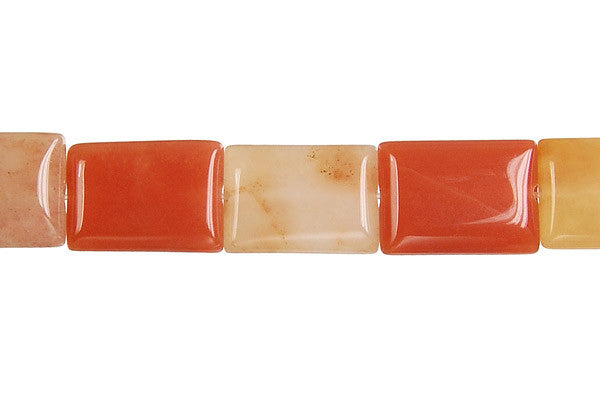 Oregon Picture Jasper Flat Rectangle Beads, 16-Inch Strand, Beads for Jewelry Making