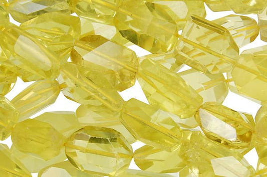 Citrine Super Nugget Faceted Beads, 16-Inch Strand, Beads for Jewelry Making